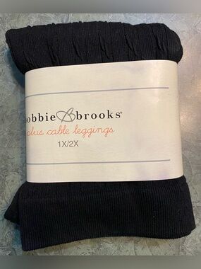 Bobbie Brooks Plus Cable Leggings